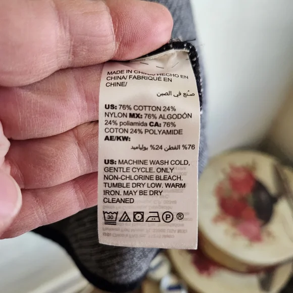 Chicos Open Cardigan Long Open Jacket With Top Closure Size 1 [Meduim) P2p 19 - Picture 4 of 5